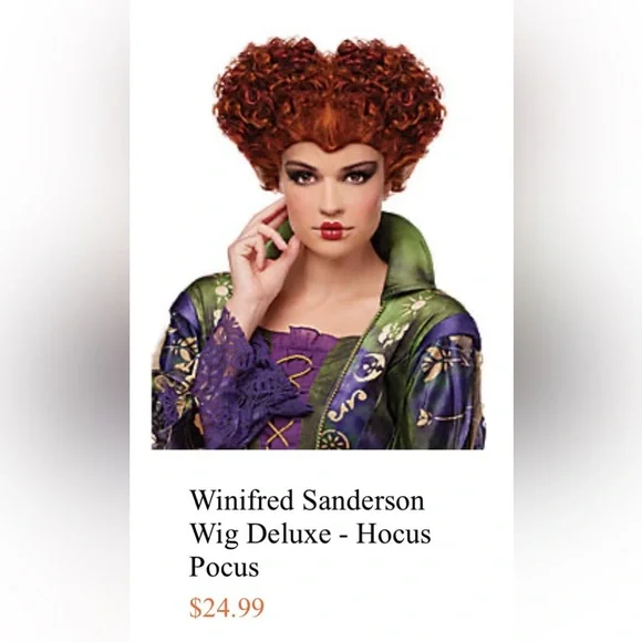 Winifred Sanderson Costume and Wig Deluxe - Hocus
Pocos - Picture 3 of 4